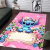 Stitch Is Holding  Carpet with Floral Patterns - Non-slip Kitchen and Outdoor Carpet Home and Bedroom Decorations Birthday Gifts
