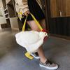 Mode Damen Kinder Hühnerform Plüschtasche Hässlich Niedlich Cartoon Puppe Große Kapazität Plüschtasche Hühnertasche Umhängetasche für Damen Mädchen