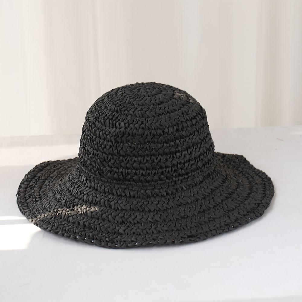 FASHION Handmade High Quality Simple 2026 NEW Sun Hat Floppy Summer Hats For Women Beach Panama Straw Dome Bucket Hat