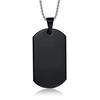 Yellow Chimes Pendant for Men and Boys Black Silver Dog Tag for Men |