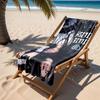1pc Street Style Rock Vibes with Supreme Fashion 2D Printed Microfiber Beach Towel, Quick Dry Super Absorbent. Great for Beach