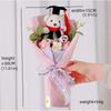 Plush Animal Little Bear Doll Bouquet Cartoon Stuffed Graduation Bear Plush Toy Kawaii 30cm Simulated Bear Doll Bouquet
