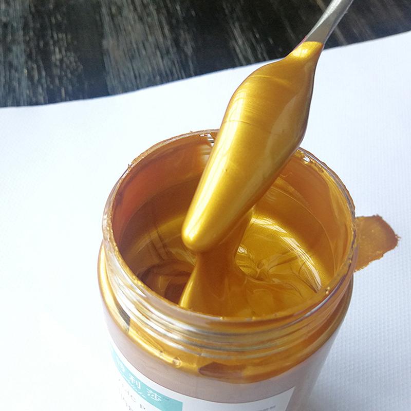 100Ml Gold Paint Metallic Acrylic Paint Waterproof Not Faded Forstatuarycoloring