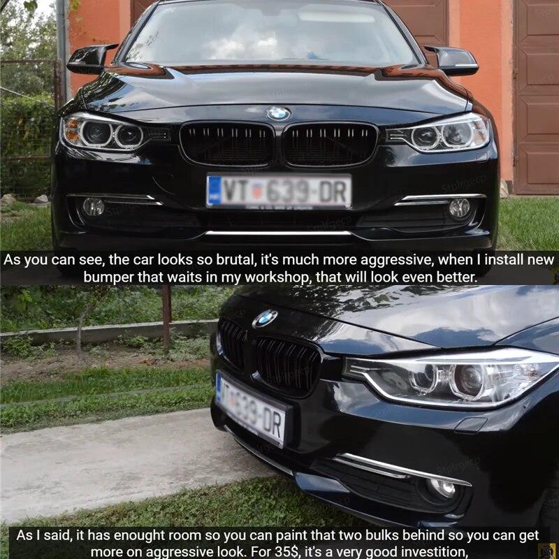 Predná mriežka mriežky Mriežka obličiek Náhrada pre BMW radu 3 F30 F31 F35 2011- Dvojitá lamela M4 Športový štýl Lesklá čierna