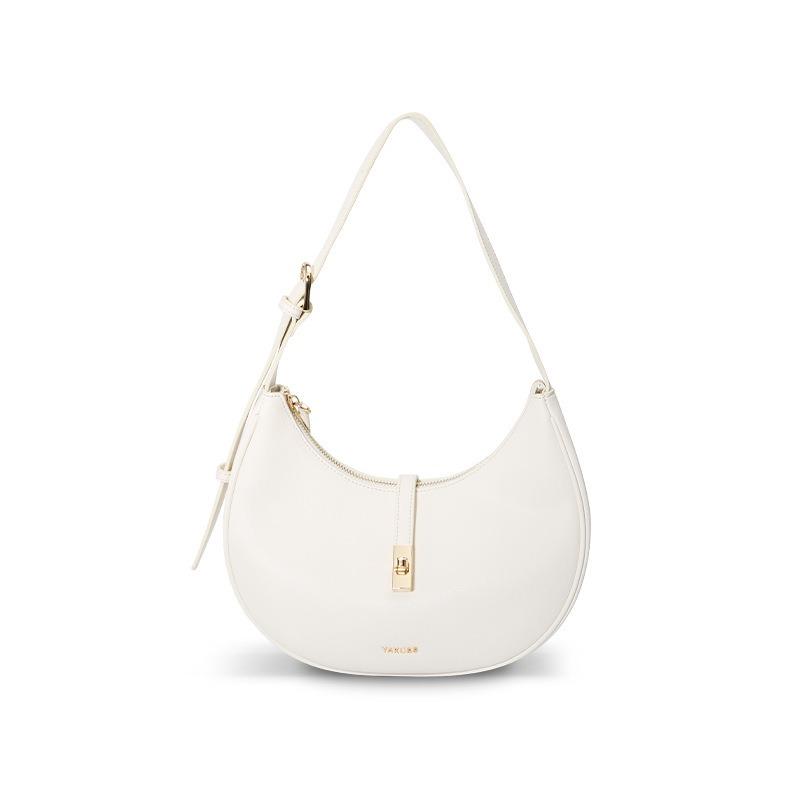 Underarm Women's Genuine Leather Shoulder Bag Crescent Bag High-grade Niche Portable Leather Casual Crossbody Bag for Women