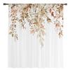 Thanksgiving Autumn Wild Flowers Voile Curtains For Bedroom Tulle Window Curtain For Living Room Sheer Curtains Blinds Drapes