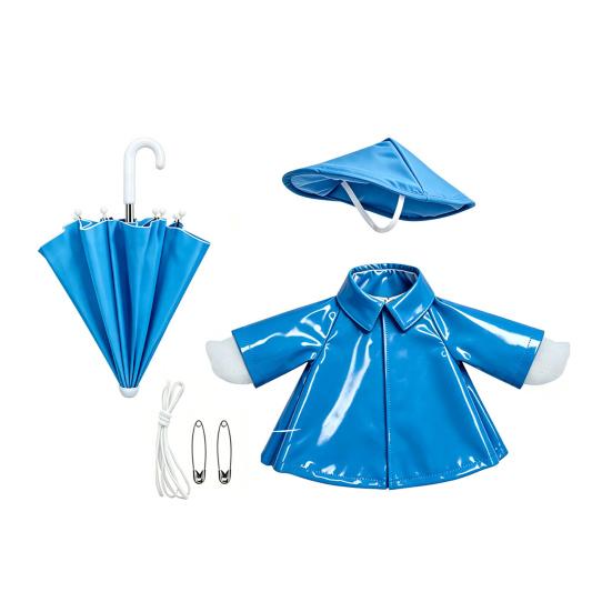 Yousheng 1 Set Porch Goose Outfit Lawn Goose Raincoat Hat And Umbrella Waterproof Goose Costume Rain Jacket for 23 Inch Goose Statue Summer Outdoor