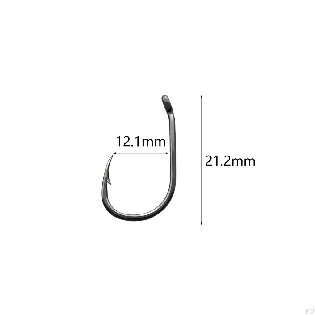 50 Pièces Hameçons Barbelés de Pêche à la Mouche pour Accessoires Secs Outils Hameçonnage Eau Salée