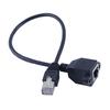 Kábel RJ45 samec-samica skrutkovací panel Montáž Ethernet LAN sieťový predlžovací kábel RJ45 samica-samec