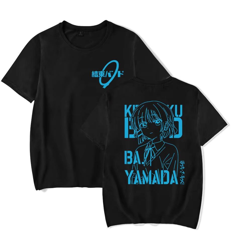 Summer Hot Sale Anime Bocchi The Rock Shirt Unisex Comfortable Hip Hop Graphic Tshirt Y2k Print Crew Neck Gothic Casual T Shirt