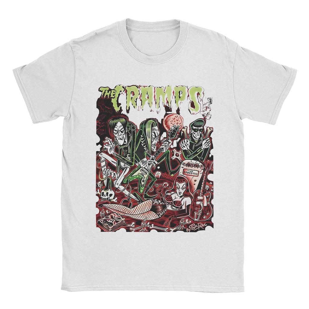 The Cramps Band Tee Shirt for Men Women Gift Idea T Shirts Creepy Design 100% Cotton Clothing