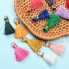 Fashion 50pcs Band Loops DIY Earrings Gold Thread Jewelry Accessories Hair Accessories Fringes Small Tassel Handmade Materials