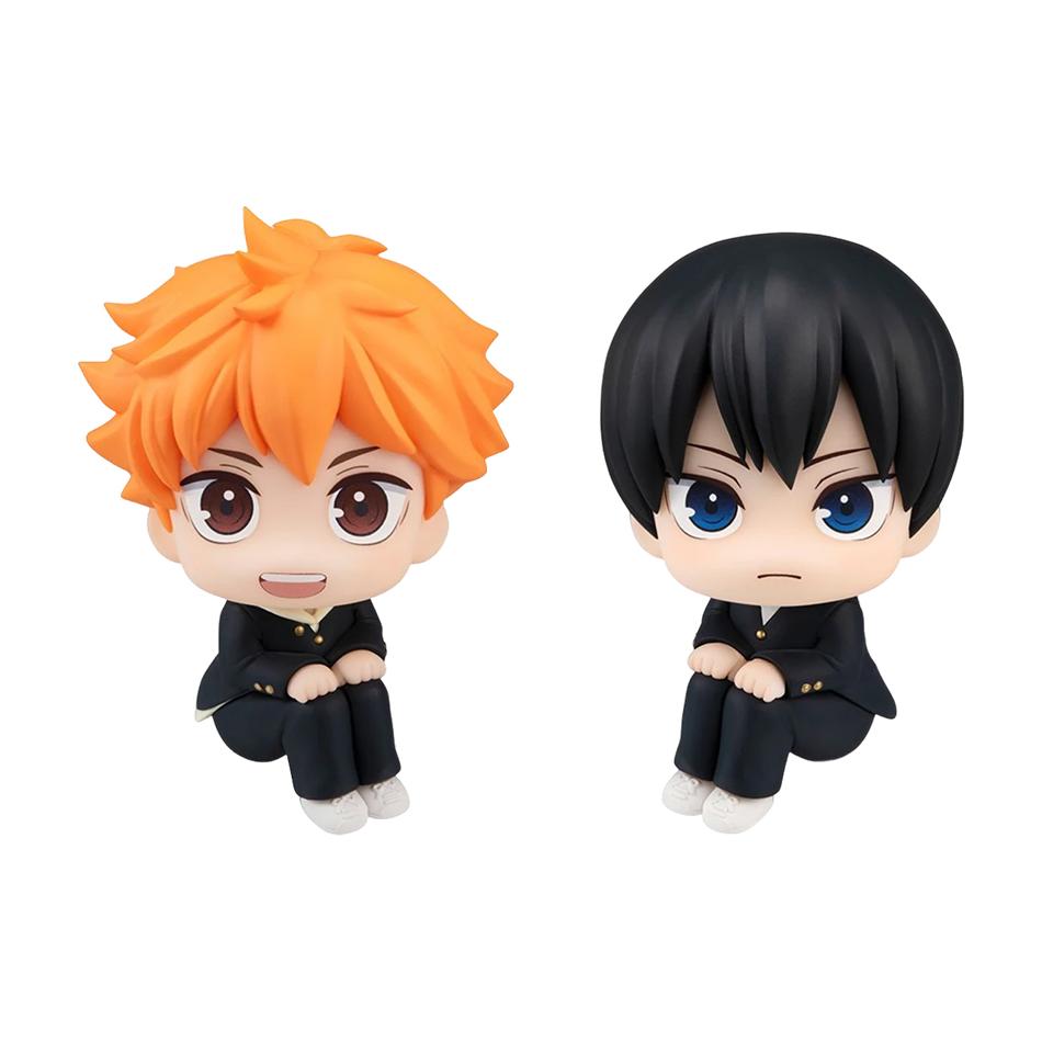 10cm Anime Haikyuu Figur Hinata Shoyo Tobio Kageyama 2er Set Action Figural Puppe Spielzeugauto Kawaii Dekoration PVC Modell Spielzeug Geschenk