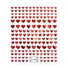 Nail Heart Sticker Non-Fading Self-Adhesive Non-falling Removable DIY Gloss Valentines Day Nail