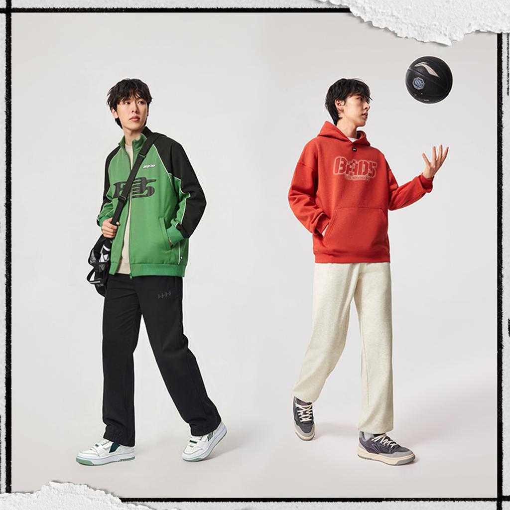 Li-Ning Badfive Loose Logo Letter Stitching Knitted Sports Pants Men bottoms AKLW015-3