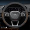 Leder Auto Lenkradabdeckung für Honda HRV CRV Pilot Civic City ZRV Passport 2022 2023 2024 2025 2026 Zubehör