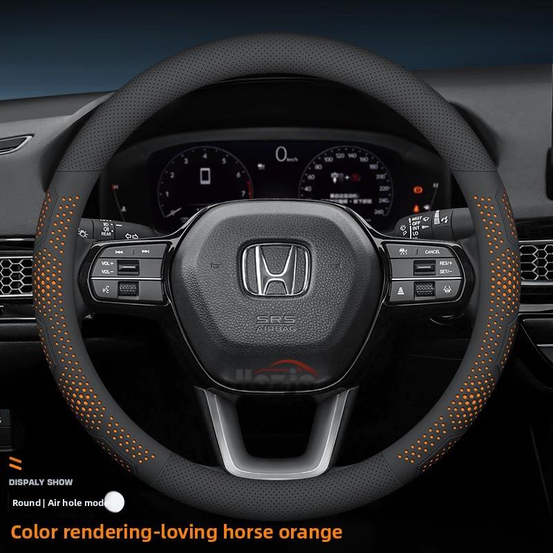Leder Auto Lenkradabdeckung für Honda HRV CRV Pilot Civic City ZRV Passport 2022 2023 2024 2025 2026 Zubehör