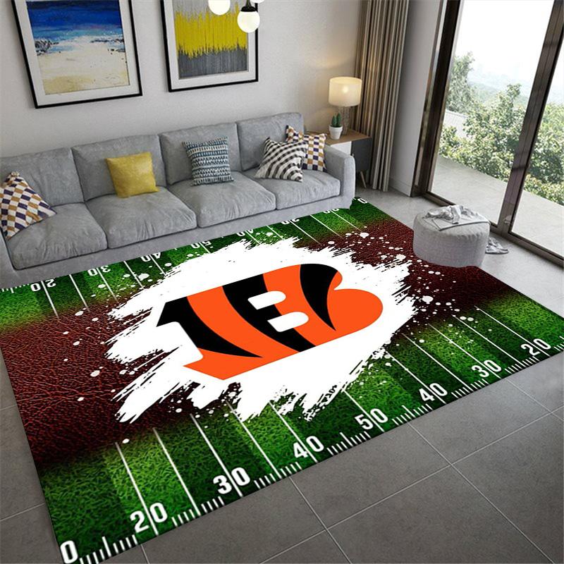 Cincinnati Bengals Carpet Rug for Living Room Bedroom Home Sofa Decoration,Kids Play Non-slip Floor Mat