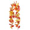 5.7FT Fall Maple Leaf Garland Artificial Autumn Foliage Garland Harvest Hanging Vine Garland Decoration with Sunflowers Thanksgiving Fireplace Mantel