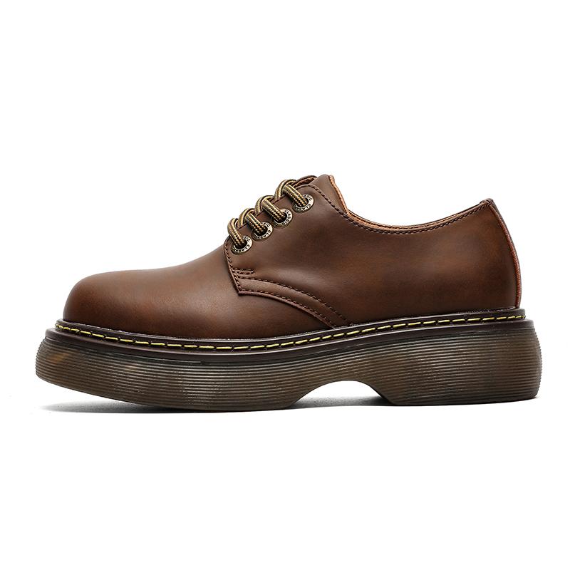Leather Shoes For Man Platform Genuine Leather Big Size Shoes High Quality Designer Formal Platform Casual Shoes Outdoor