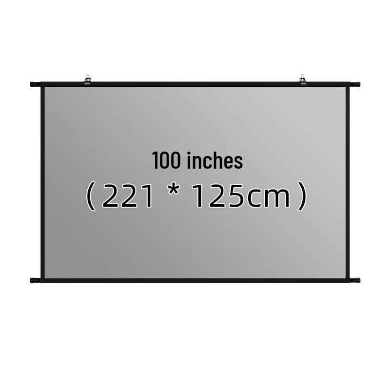 Portable Wall-Mountable Anti-Light Projector Screen for Indoor/Outdoor Use