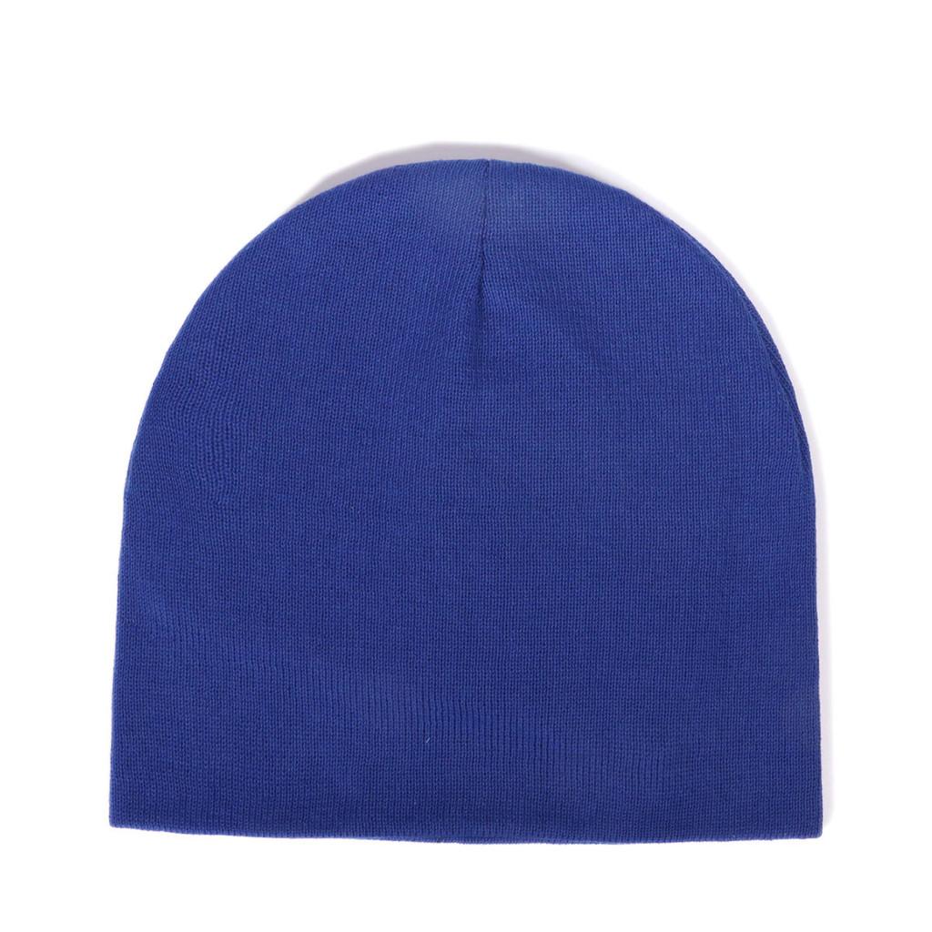 Oversized Knit Cap With Polyester Fabric Trendy Casual Hat For Winter Holidays