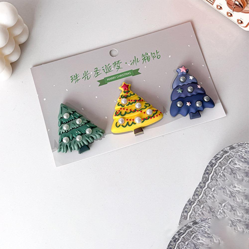 Cartoon-simulierte Weihnachtsbaum-Kühlschrankmagnete 3D-Weichgummi-Magnetaufkleber Kühlschrankmagnete Heimdekoration