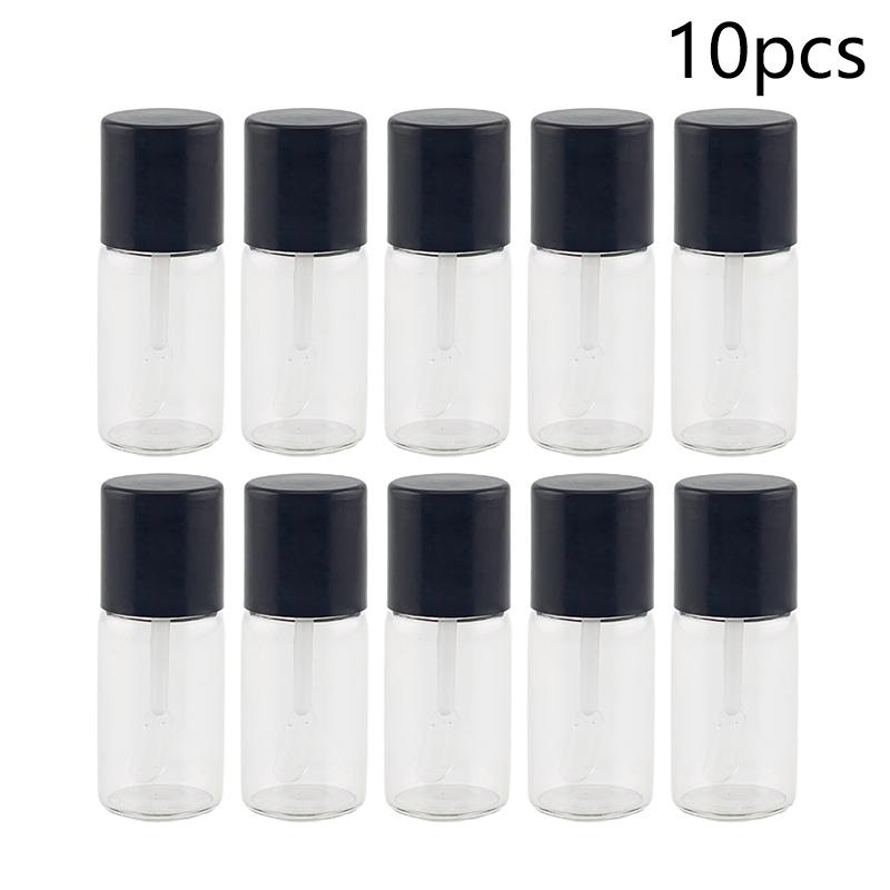 5/10PCS Mini Refillable Bottles Liquid Foundation 4ml Subpackage Travel Empty Bottle Mini Digging Spoon Glass Cosmetics Tools