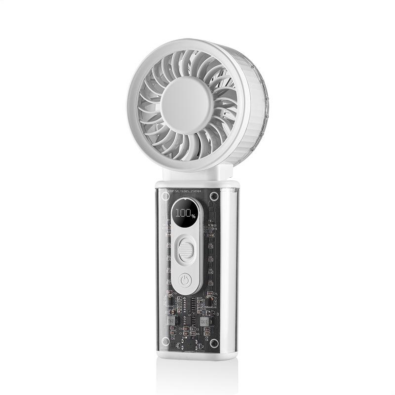2026 Portable High-Speed Neck-Hanging Cooling Fan with Folding Handheld Design