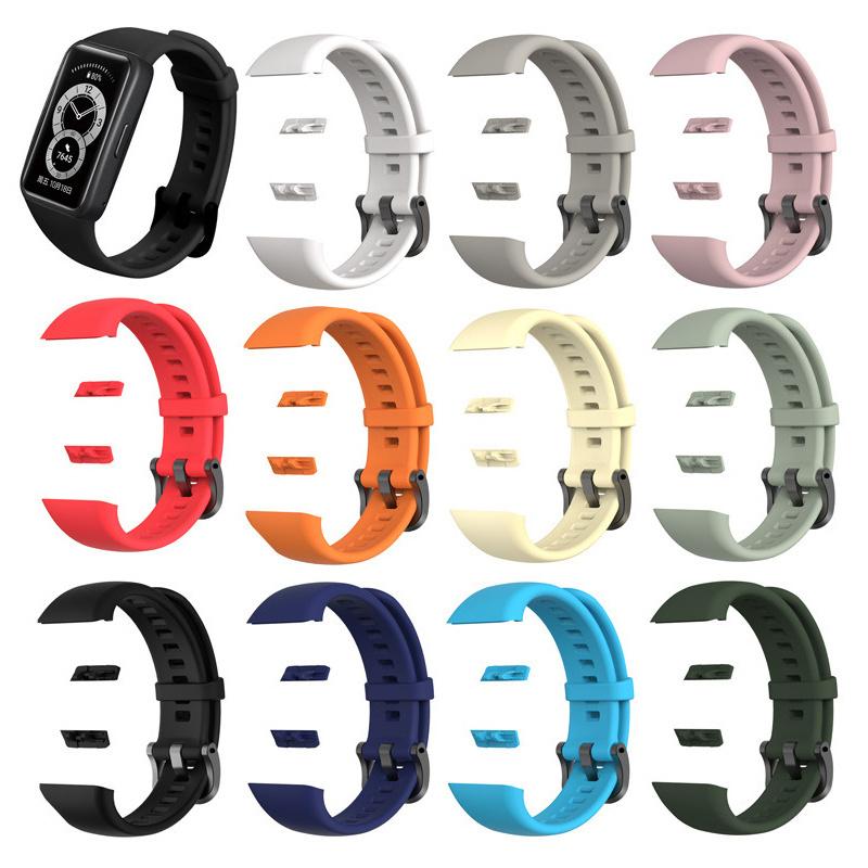 Silicone Watch Band Adjustable Sports Wristband Replacement Strap Compatible For Huawei Watch Band
