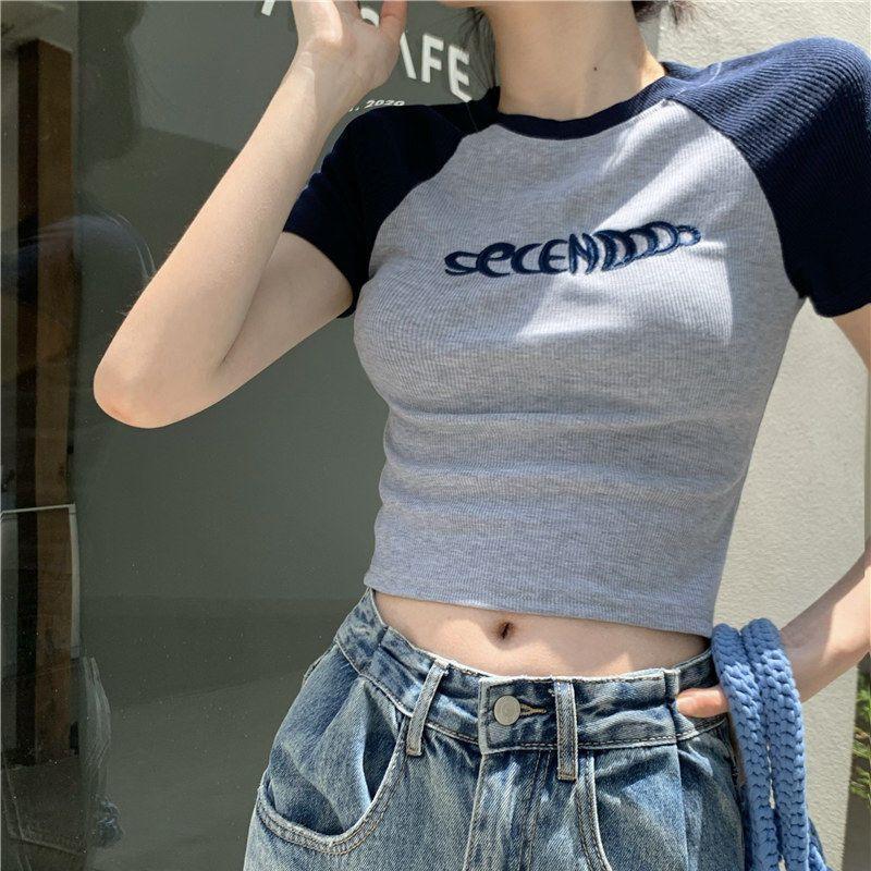 Top Spice Girls Slim Zomer Dames T-shirt met Korte Mouwen