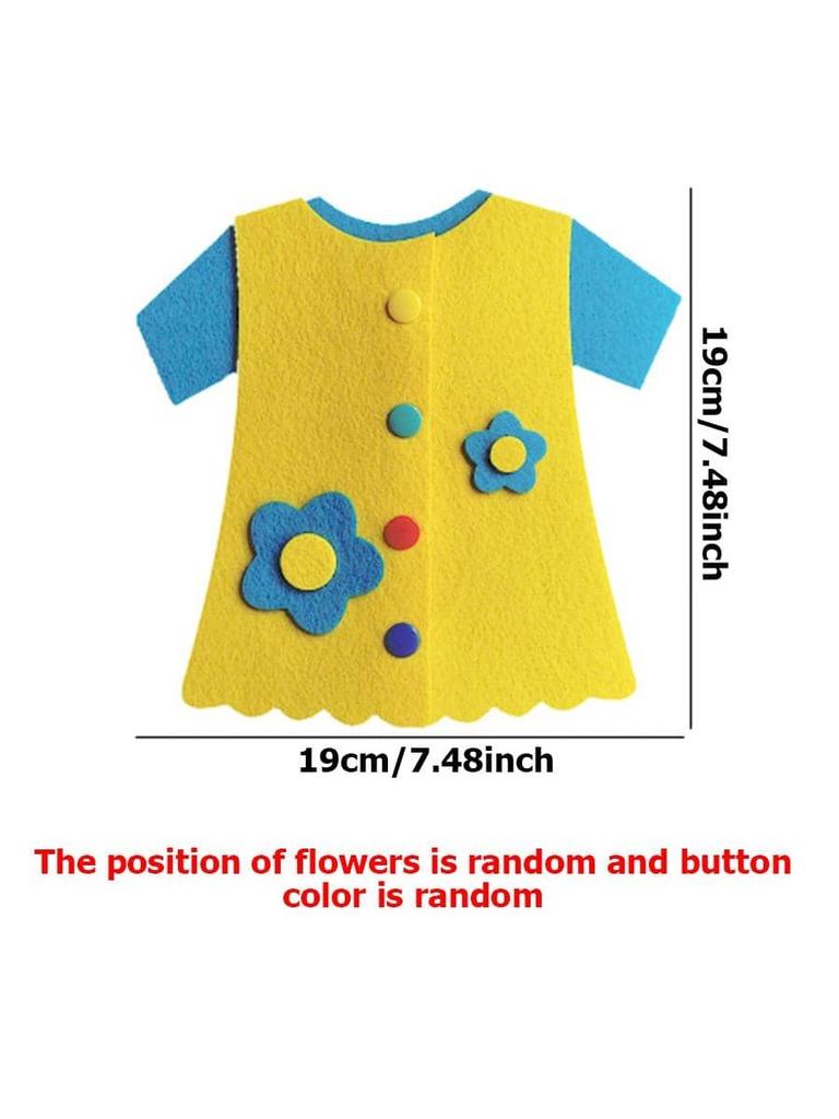 Toys DIY Children Button Early Education Montessori Teaching AIDS To Learn Non-woven Fabric Button Up Toy Supplies Children