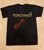 Foreigner Band Cotone Nero Tutte le taglie S-5XL RARA BT1932 Maglietta Unisex