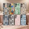M-Moroccan T-Tile Phone Case For Samsung S25,S24,S21,S22,S23,S30,Ultra,S20,Plus,Fe,Soft Silicone Black Cover