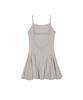 Ohos Back Strap Flare Dress / Gray