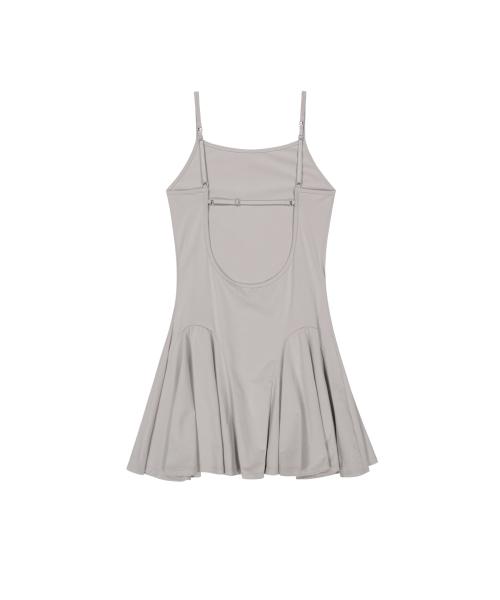 Ohos Back Strap Flare Dress / Gray