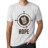 Men’s Vintage Tee Shirt Graphic T Shirt No Wrong Way Hope Vintage White