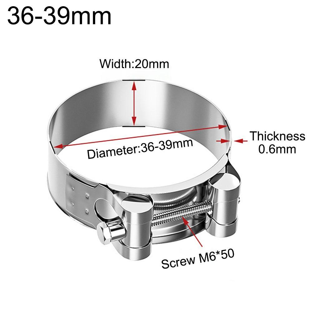 New 304 Stainless Steel Hose Clamps T Bolt Powerful Tube Clamps Repair Welding Tool