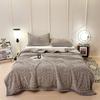Double Sided Carved Velvet Autumn Winter Bed Blanket Luxury Thickened Warm Plush Sofa Throw Blanket Solid Color Fleece Blankets