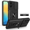 Für Infinix Smart 10 Hülle Infinix Smart 10 Cover Magnetischer Ringhalter Rüstung Handyhülle Schiebbarer Kamera Schutz Rückseite Abdeckung