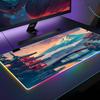 Japonský Umělecký Podložka pod Myš RGB Podsvícená Podložka pod Myš Podložka pod Myš pro Notebook Podložka pod Myš pro Herní Notebook Herní Příslušenství pro Počítačový Stůl