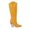 Women's High Heel Boots Fashion Solid Color Pointed Thick Heel Large Versatile Martin Boots