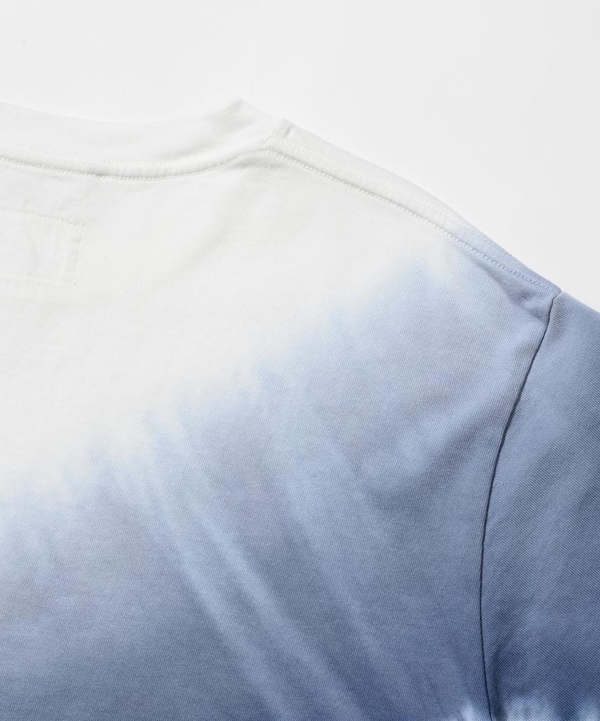 UJ BECOMING Belly Tie-Dye Short Sleeve T-Shirt - Navy