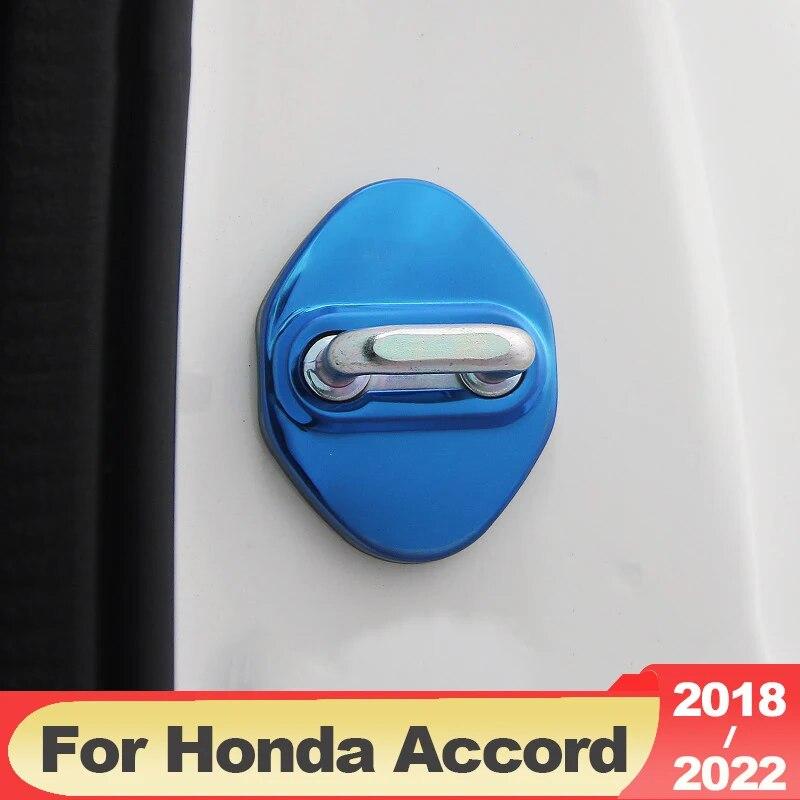 Stainless Car-Styling Car Door Lock Protection Cover Case For Honda Accord X 10th 2018 2022 Hybrid Accessories