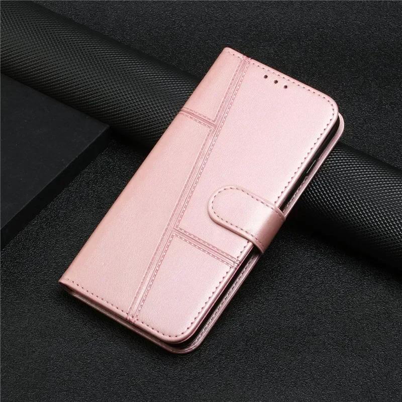 Leather Flip S25FE S25E Case On For Samsung Galaxy S25 FE S24 Ultra S23 Edge S22 Plus 5G Magnetic Cases Stand Wallet Phone Cover