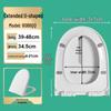 TLXT Universal Thickened Plastic Toilet Seat Cover - QQ Feet Medium U-Shape