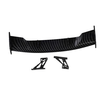 Auto Parts Car Spoiler Wing Visual Interest Fading Resistance Wind Stabilization Carbon Fiber Pattern Lightweight ABS