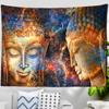 Buddha Print Tapestry Wall Hanging Meditator Backdrop Wall Decoration Indian Boho Mandala Hippie Home Decor Accessories