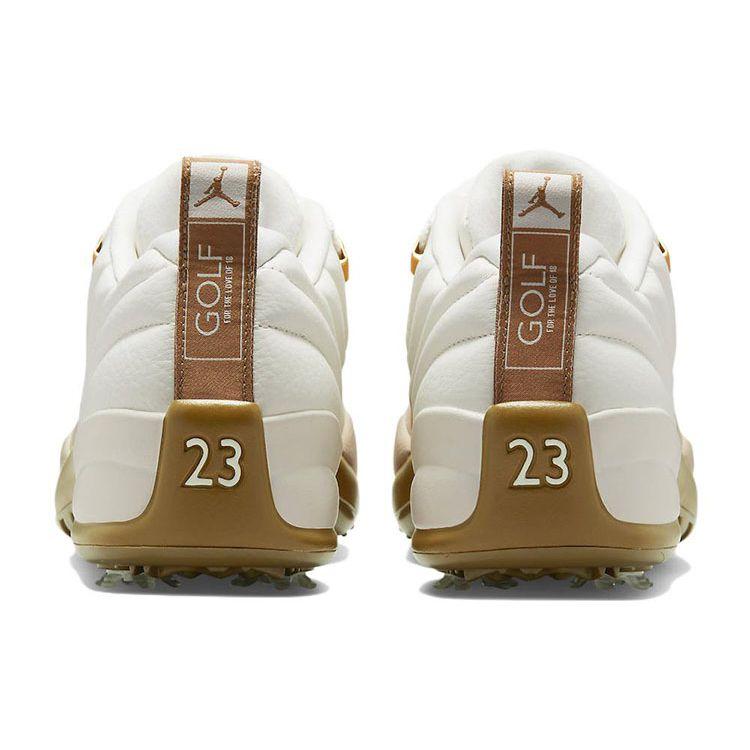 Air Jordan 12 Low Golf Sail Men Sneakers Cream Dark-Driftwood Rattan DM9016-109