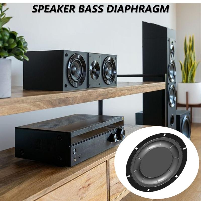 Rubber Iron Bass Diaphragm Loudspeaker Accessoy Bass Diaphragm for Audiophiles Low Frequency Loudspeakers 1PC 6.5in/8in